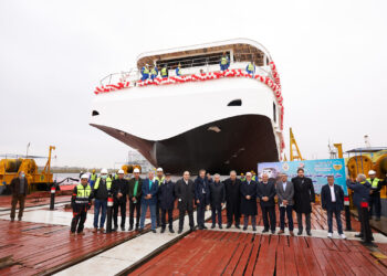 VIKING MARKS FLOAT OUT OF NEWEST EGYPT SHIP