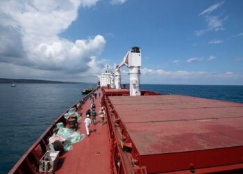 More than 400,000 metric tons of grains shipped out of Ukraine
