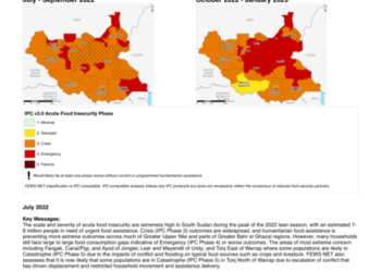 South Sudan Key Message Update: Widespread Emergency (IPC Phase 4) looms without a scale-up in food assistance,July 2022 – South Sudan