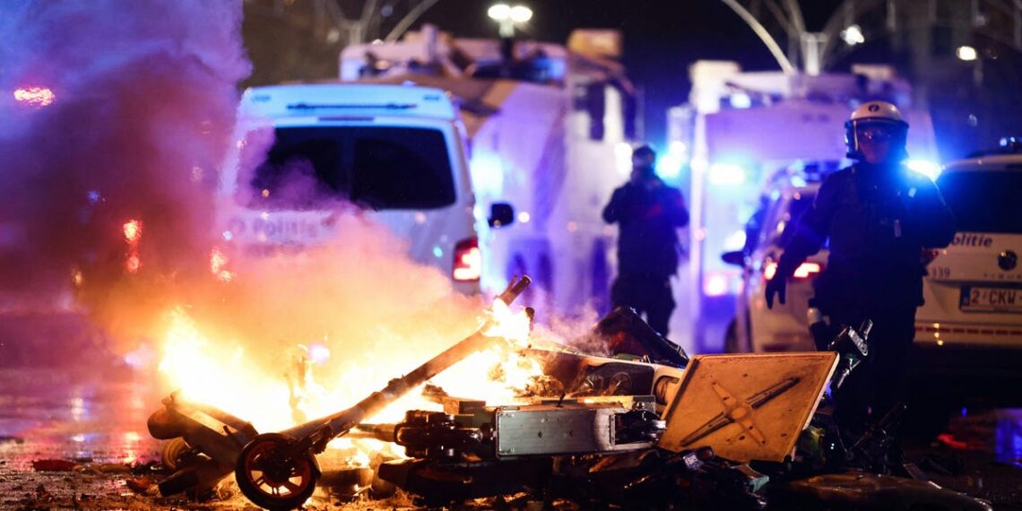 Riots Erupt in Brussels and Rotterdam After Belgium Beat Morocco 2-0