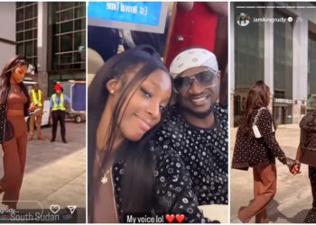 “God Abeg”: Paul Okoye and New Lover Ivy Rock Matching Outfits As They Jet Out to South Sudan on Christmas Day