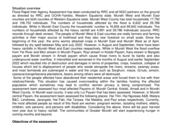 Flood rapid assessment report: Mundri West and East Counties Western Equatoria State 08th -09th September 2022 – South Sudan