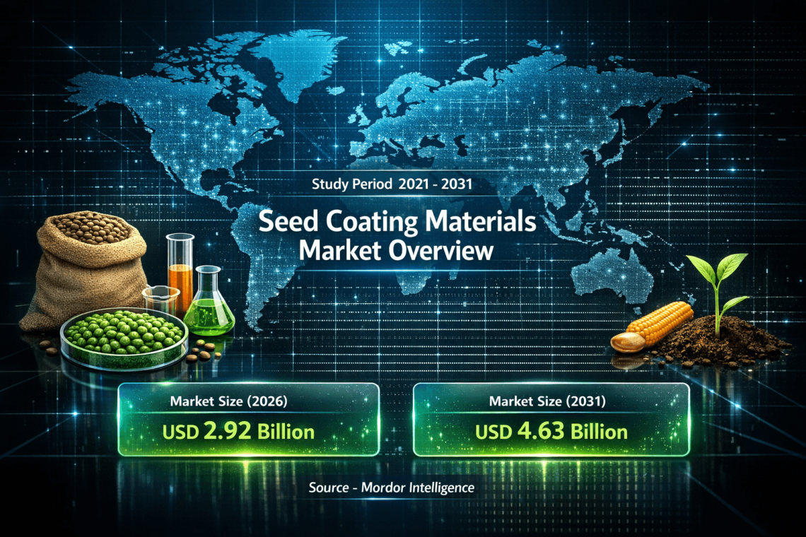 Seed Coating Materials Market Size to Reach USD 4.63 Billion by 2031: Driven by Hybrid Seeds, Sustainable Coatings, and Biological Innovations